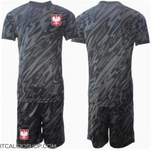 Polonia Portiere Seconda Maglia Bambino Europei 2024 Manica Corta (+ Pantaloni corti)